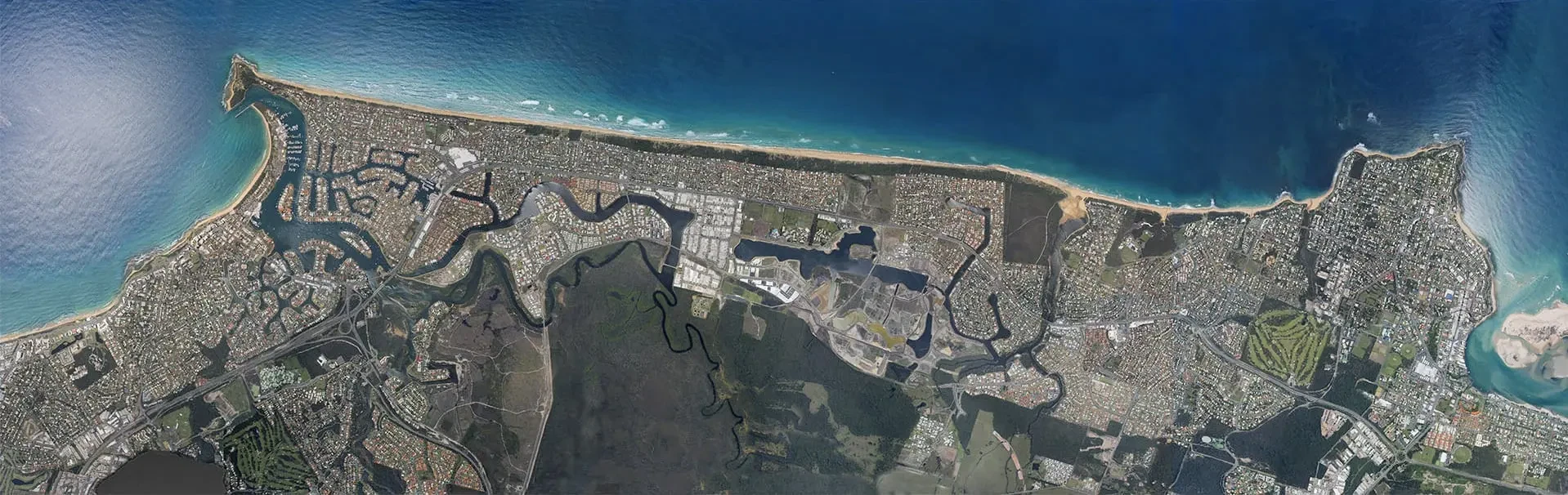 Coastal orthomosaic, viewed straight down